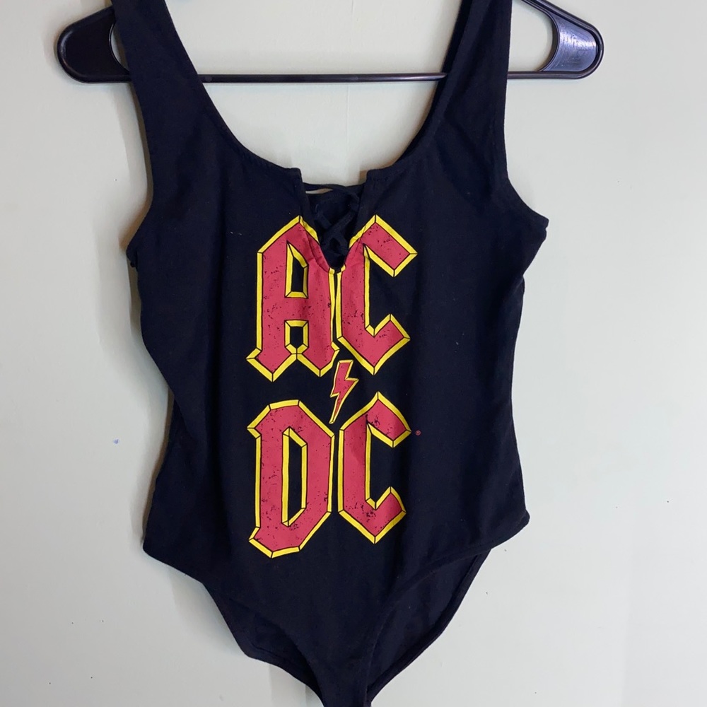 AC/DC graphic body suit